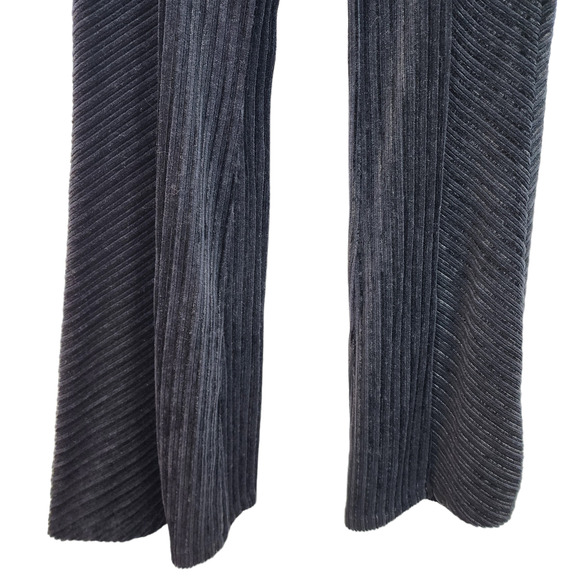 Free People Pants Womens Medium Flare 33" Inseam Pull On Velvet Ribbed Stretch - Picture 10 of 11